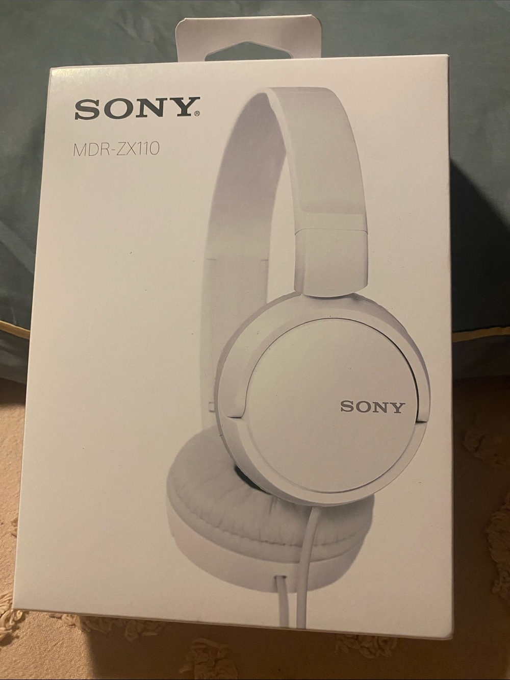 Sony White On-Ear Wired Headphones